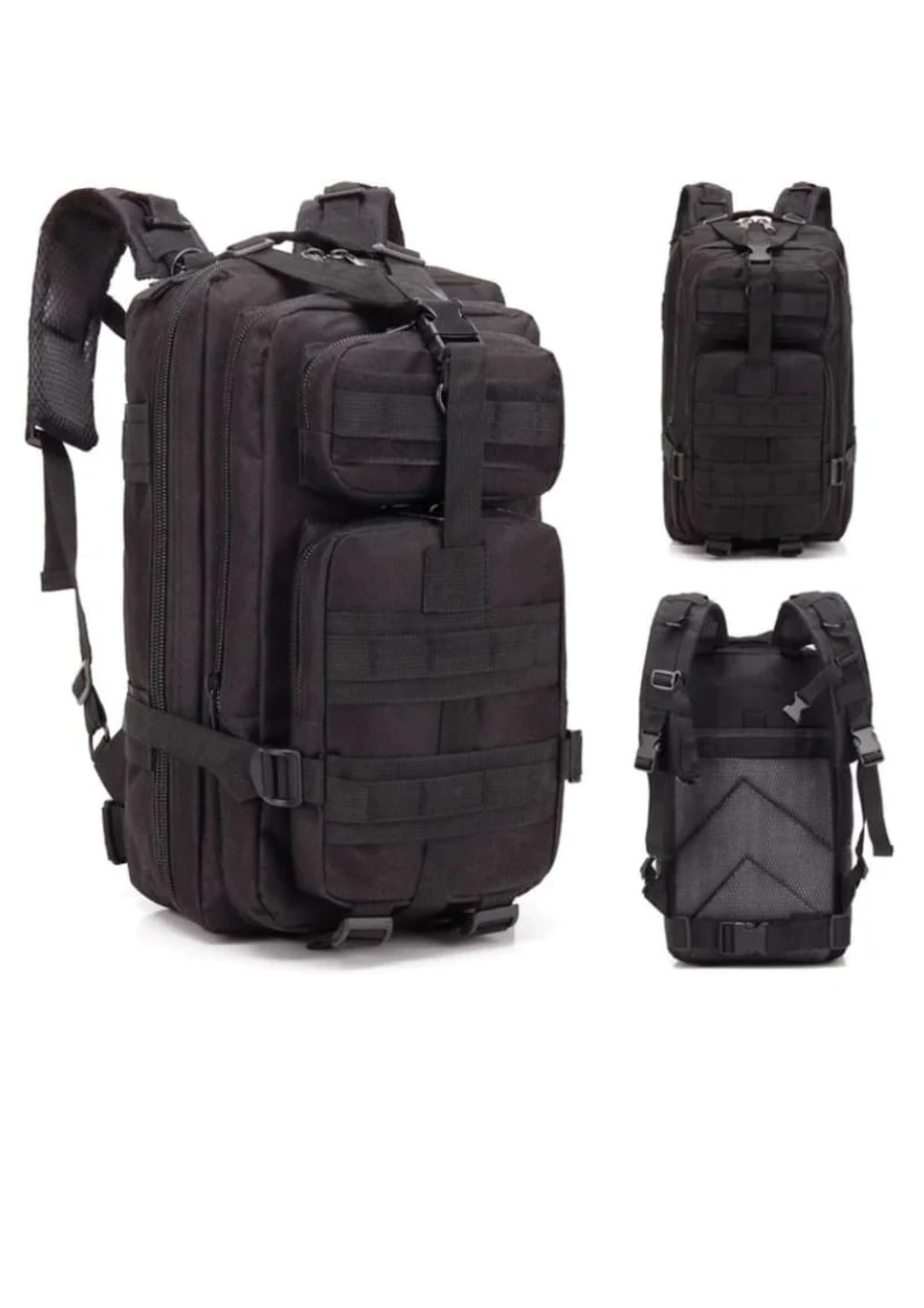 3P Camping & Tactical Backpack – Black