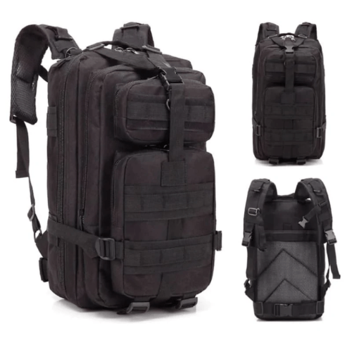 3P Camping & Tactical Backpack – Black - Ridge & Ride