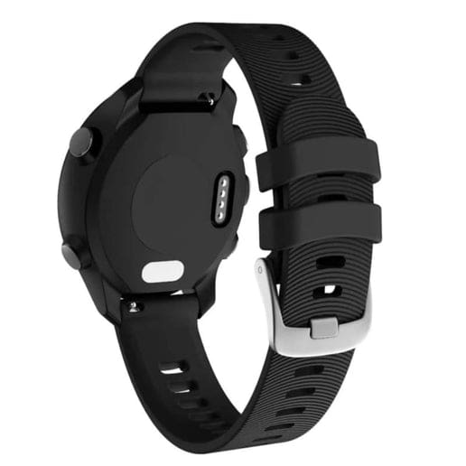 Waterproof 22mm Silicone Pin Strap for Garmin Forerunner 245, 645, Vivoactive 3, Vivomove, Venu & More Vivomove Style - Ridge & Ride